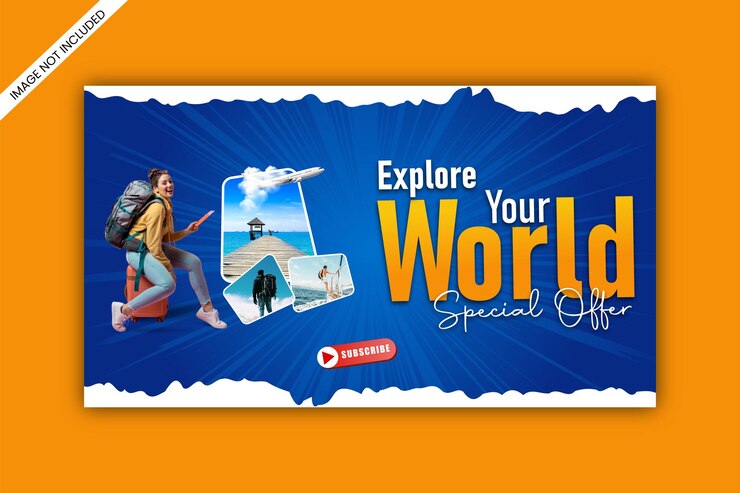 वेक्टर explore your world special offer for your dream vacation