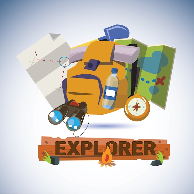 Explorer-hulpmiddelen met ontwerpletters.