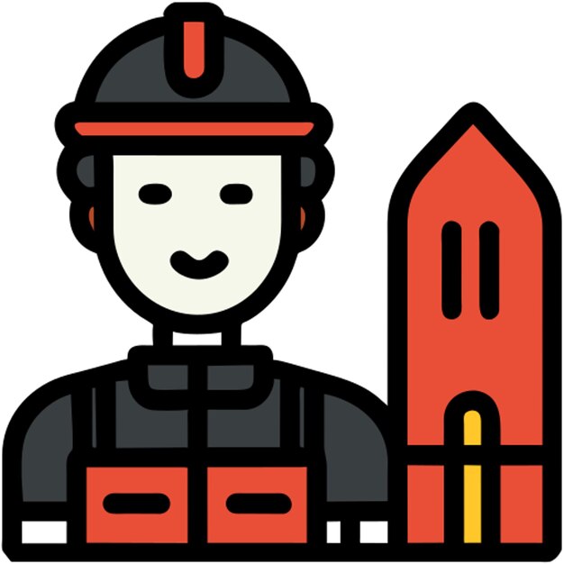 Vector explorer icon colored outline