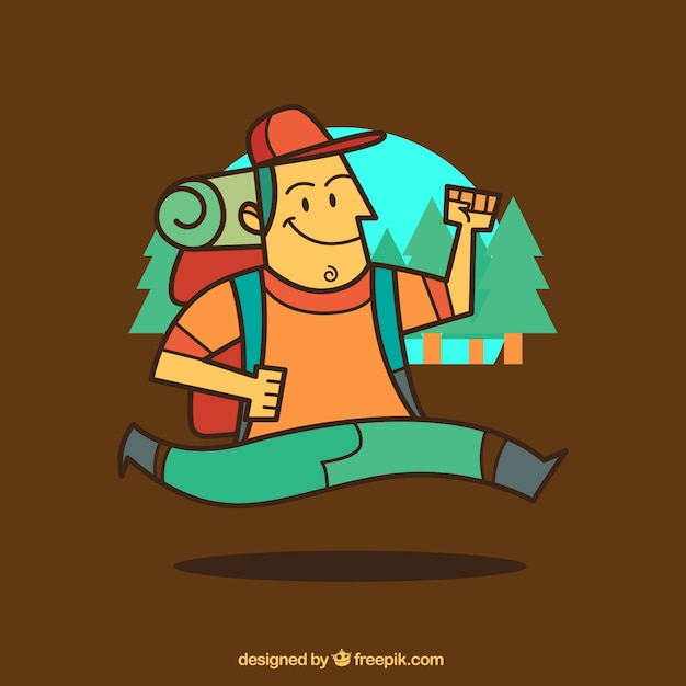 Vector explorer illustration