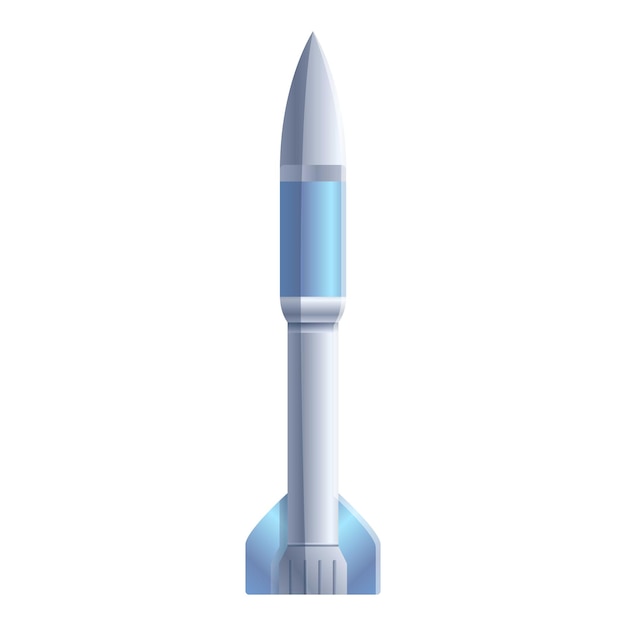 Vector explorer space rocket icon cartoon of explorer space rocket vector icon for web design isolated on white background