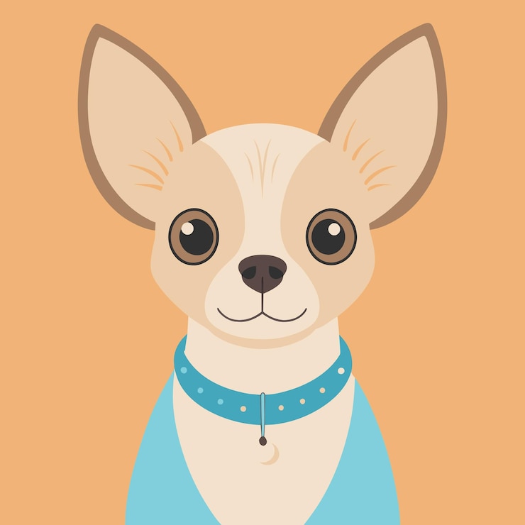 Vector exploring the tiny and lively chihuahua