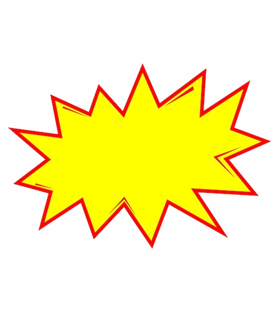 Vector explosiepictogram kapow