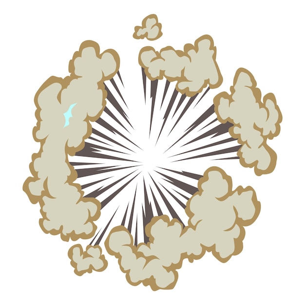 Эксплозионная анимация эффект взрыва мультфильма векторного комикса бум и взрыв взрывы бомб или взрывная энергия энергия вспышка военная игра атаки анимация векторная иллюстрация