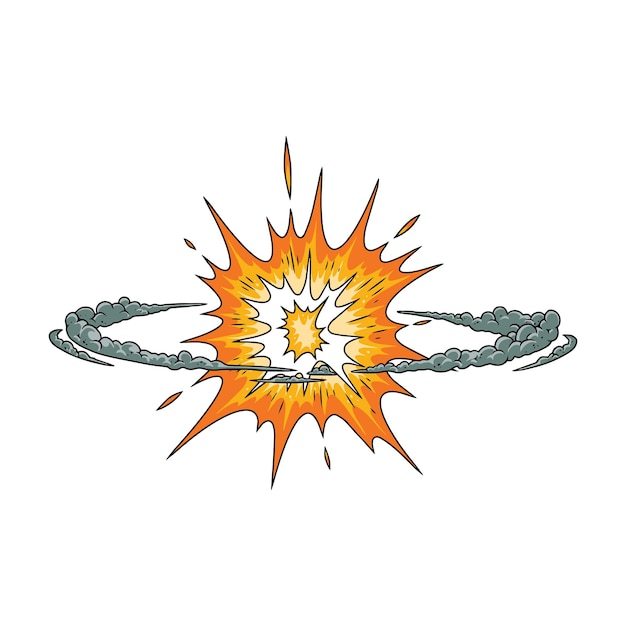 explosion blast comic cartoon