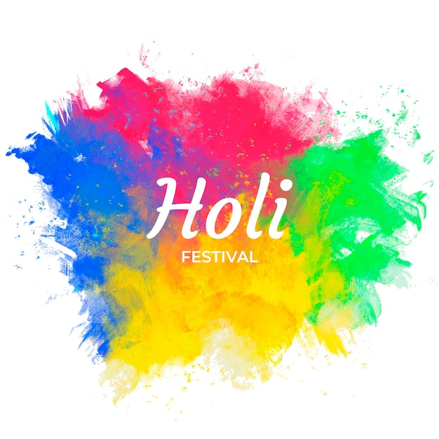 Vettore festival di holi esplosione di colori