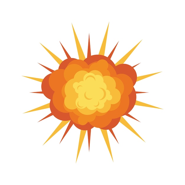 Explosion illustration vector