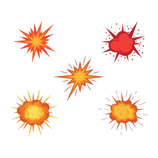 Vector explosion illustration vector