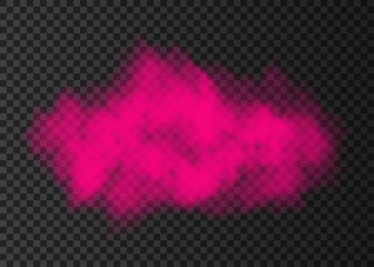 Vector explosion pink smoke circle color spiral fog  track isolated on transparent background