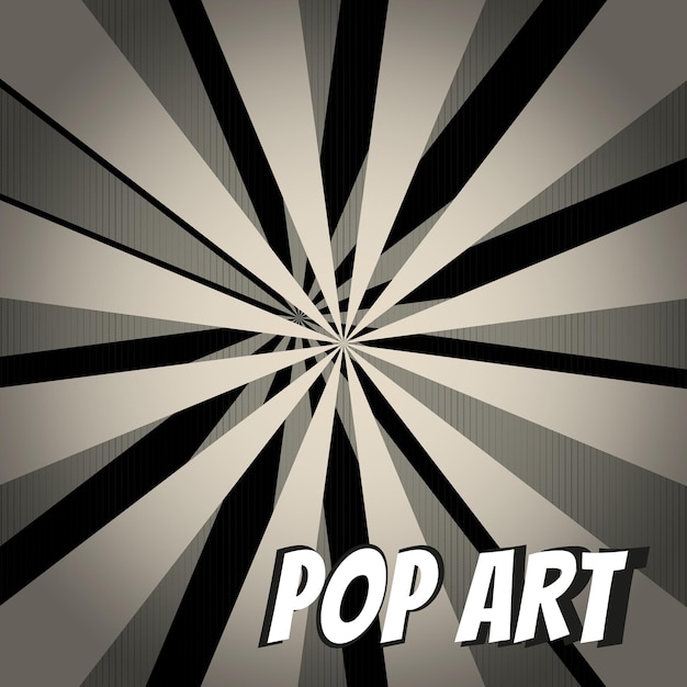 Explosion retro rays grunge background comic book design style cartoon pop art template vector illustration