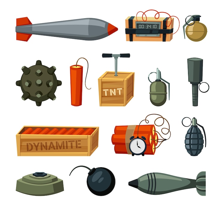 Vector 爆発物 核ダイナミット 爆弾 tnt 爆弾 手榴弾 ミニマリスト