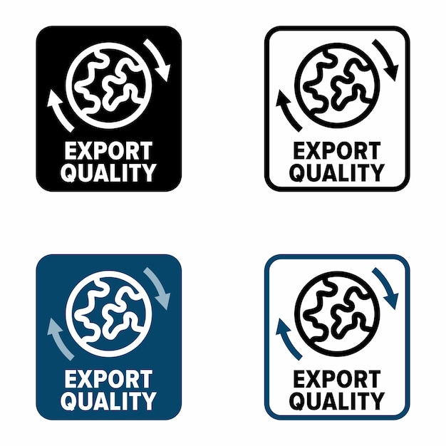 Export Quality vector information sign