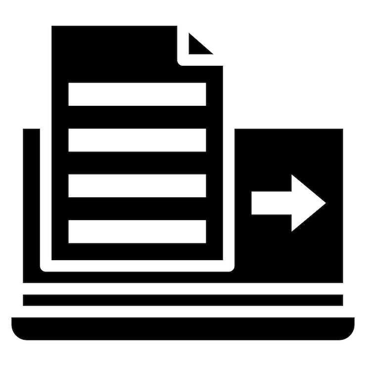 Vector export van data icon vector afbeelding kan worden gebruikt voor business onboarding