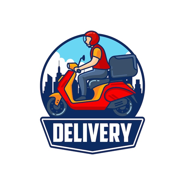 Vector express delivery logo design vector template