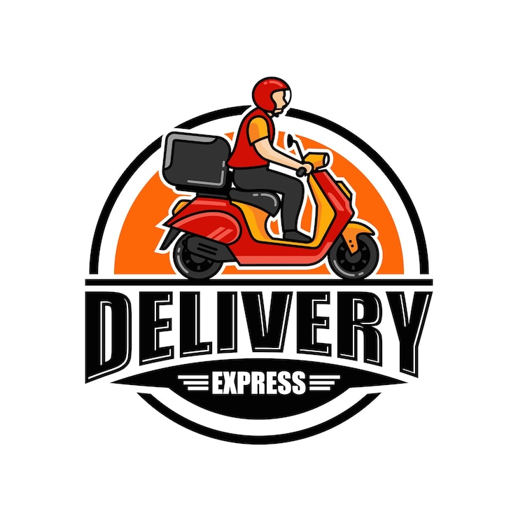 Vector express delivery logo design vector template