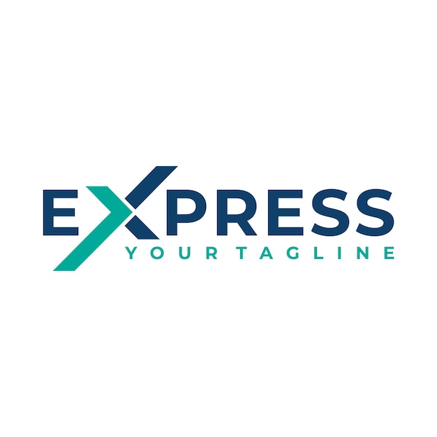 Express levering logo vector ontwerpsjabloon