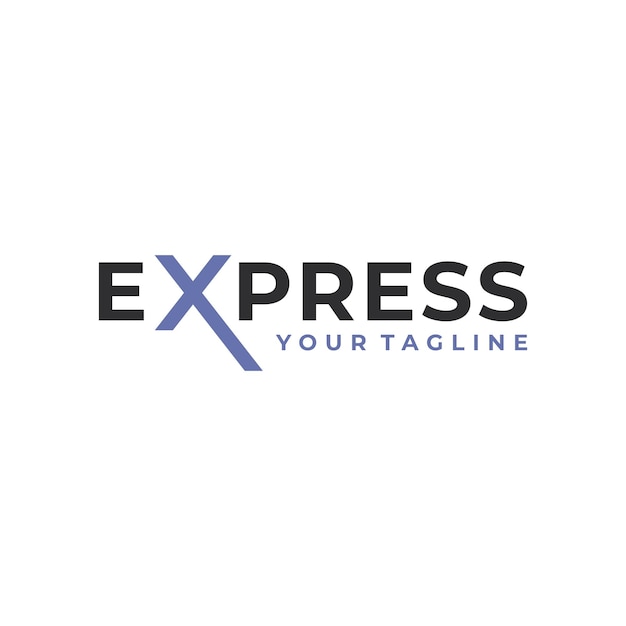 Express levering logo vector ontwerpsjabloon