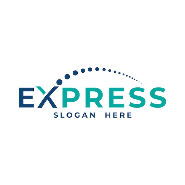 Express levering logo vector ontwerpsjabloon