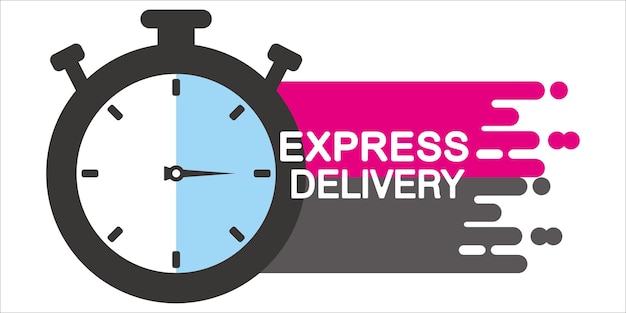 Express levering vector illustratie logo