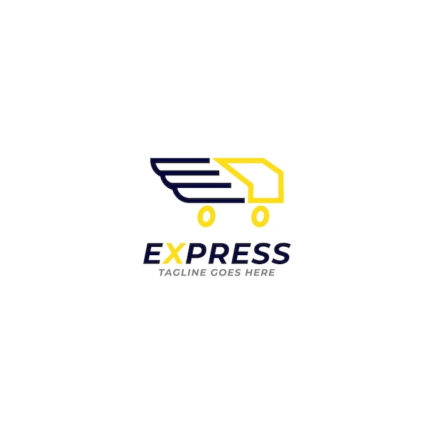 Express logo icon vector template