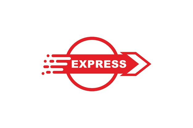 Express logo sjabloon vector illustratie ontwerp