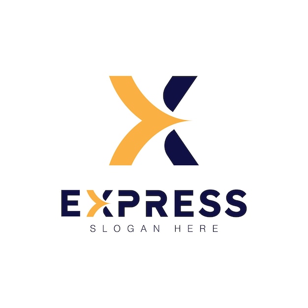 Express logo Vector icon design illustration Template