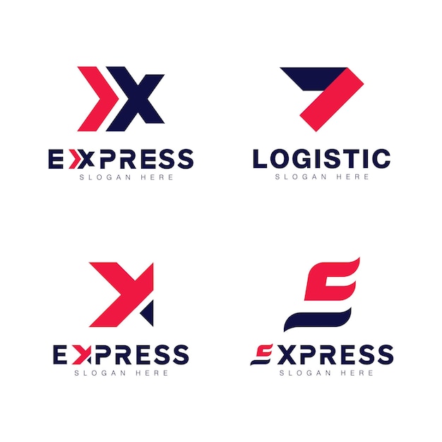 Express logo Vector icon design illustration Template