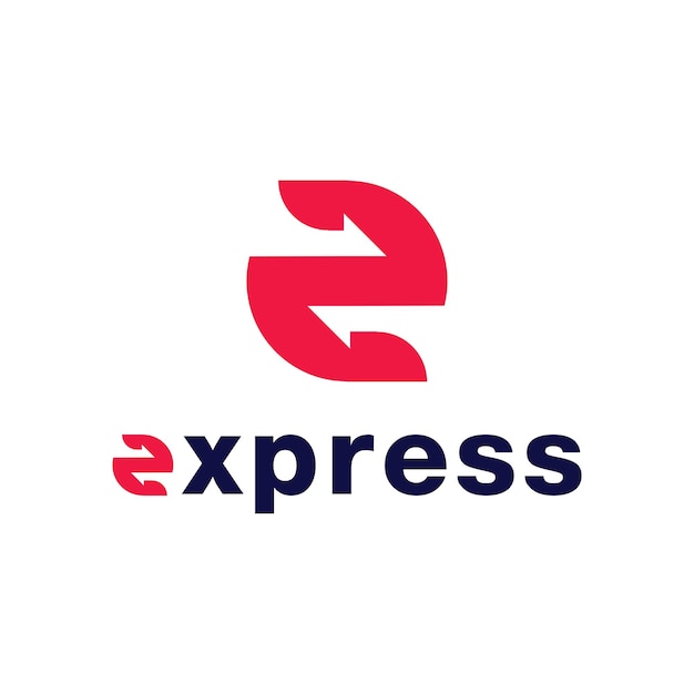 Express logo Vector pictogram ontwerp illustratie sjabloon