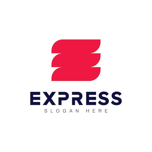 Express logo vector pictogram ontwerp illustratie sjabloon