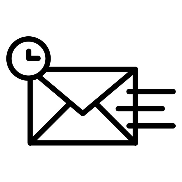 Express Mail Line Illustration