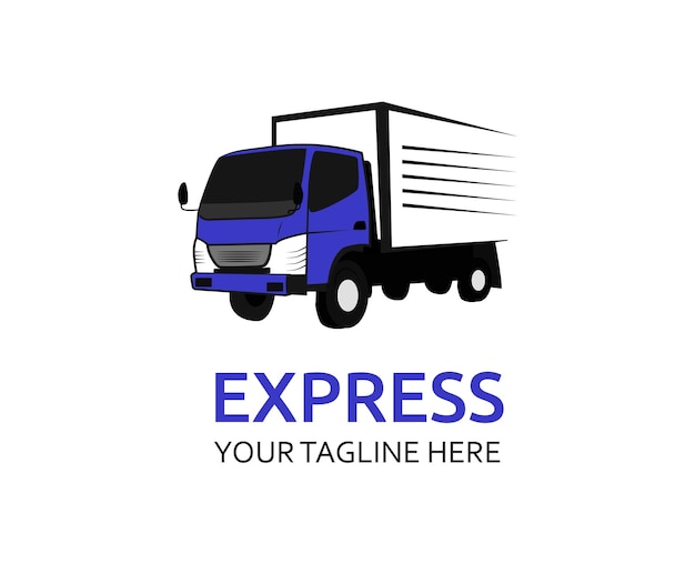 Express truck vector logo