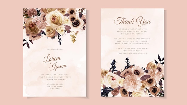 Exquisite abstract floral flower background template with text place