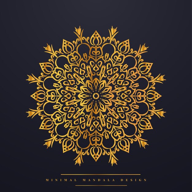 Vector exquisite arabesque mandala fusion background