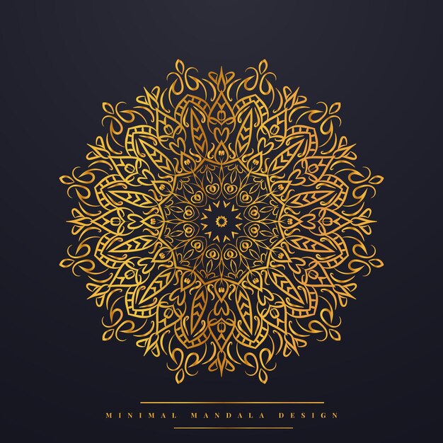 Vector exquisite arabesque mandala fusion background