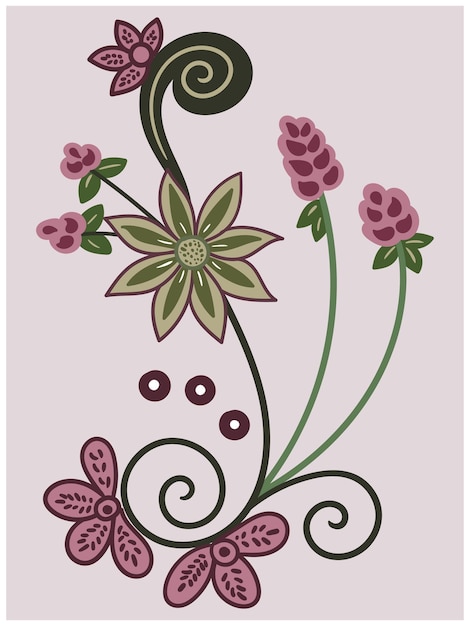 Vector exquisite blossoms captivating illustration of beautiful flowers