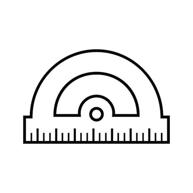 Exquisite Ruler for Distinctive Markings Icon vector template flat