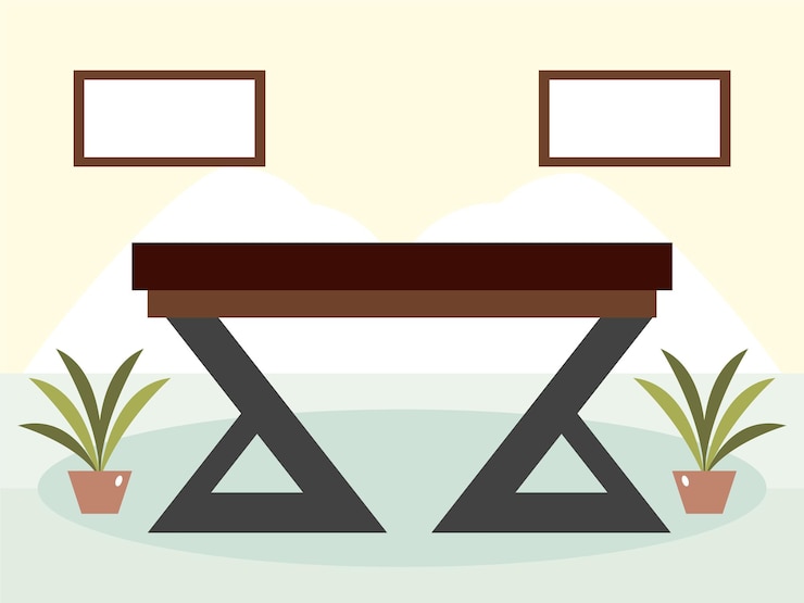 Vector extension table concept illustration stylish and beautiful