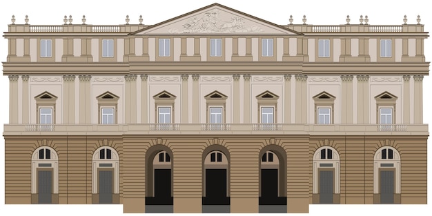 Exterior of La Scala