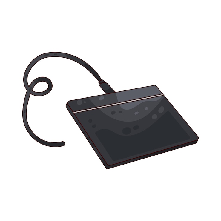 Vector external hard drive