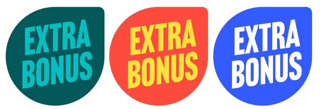 Extra bonus offer on sticker badge