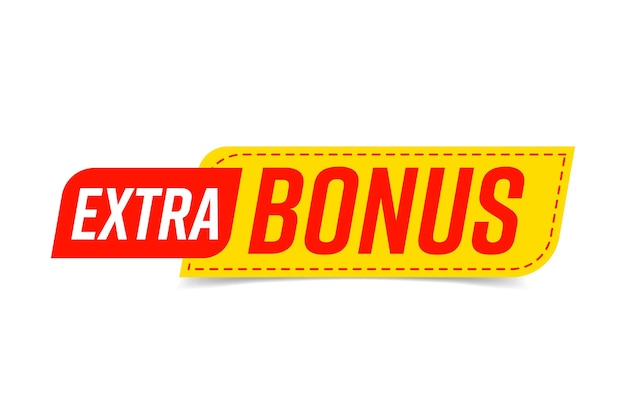 Vettore adesivo bonus extra