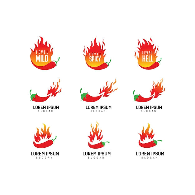 Extra spicy chili logo, chef, spicy food, spicy food festival,