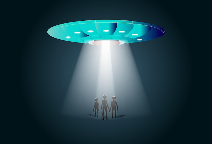Vector extraterrestrial concept illustration stylish and beautiful