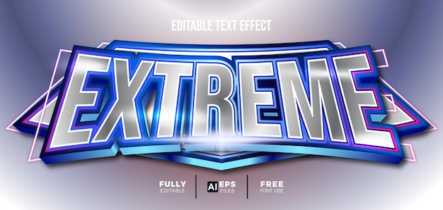 Extreme 3d editable text effect