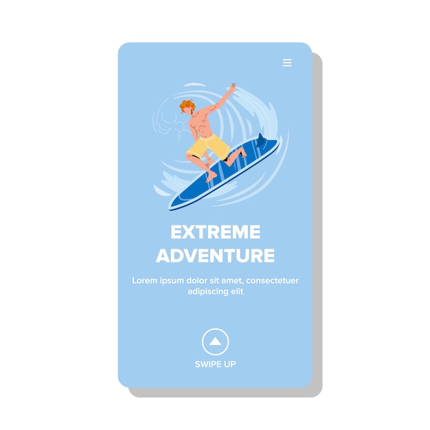 Extreme adventure and active water sport