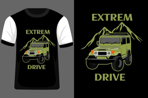 Дизайн футболки extreme drive