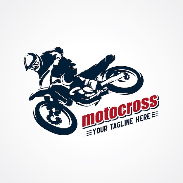 Extreme motocross logo vector premium vector