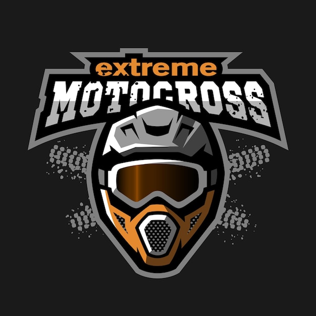 Vector extreme motocross logo