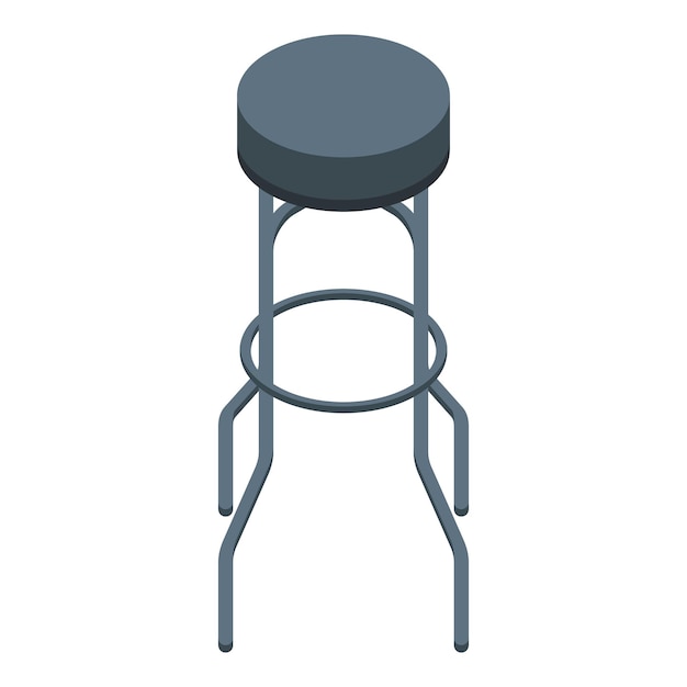 Extreme seat icon isometric vector Bar stool Modern interior