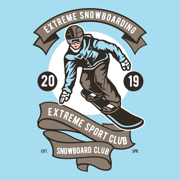 Extreme snowboarden